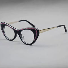 Elina Retro Cat Eye Glasses Frame