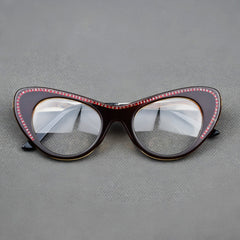 Elina Retro Cat Eye Glasses Frame