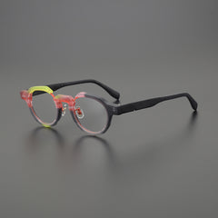 Pirro Acetate Round Retro Glasses Frame