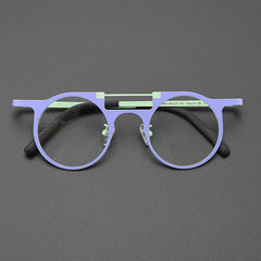 Eden Titanium Round Glasses Frame