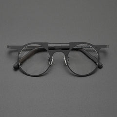 Eden Titanium Round Glasses Frame