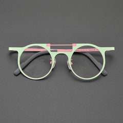 Eden Titanium Round Glasses Frame