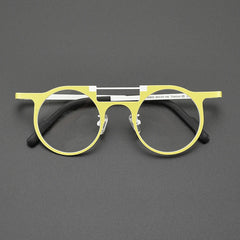 Eden Titanium Round Glasses Frame