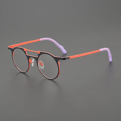 Eden Titanium Round Glasses Frame