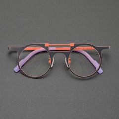 Eden Titanium Round Glasses Frame