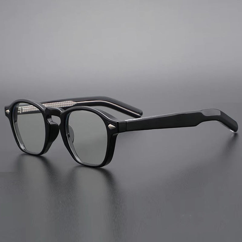 Abaan TR90 Vintage Square Eyeglasses Frame Rectangle Frames Southood Black