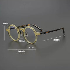 Abudy Vintage Round Acetate Glasses Frame Round Frames Southood