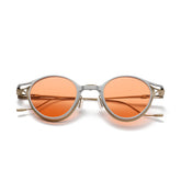 TJ Oval Titanium Glasses Frame With Magnetic Sunglasses Clips