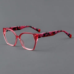 Ada Acetate Cat Eye Glasses Frame Cat Eye Frames Southood Rose red