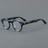 Aeker Retro Acetate Glasses Frame Round Frames Southood Gray Stripe
