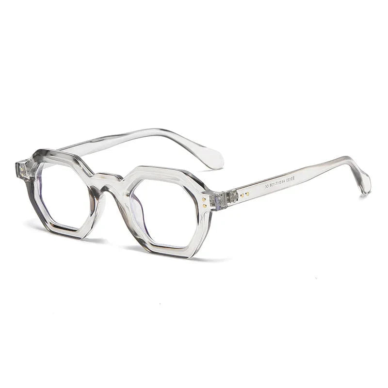 Akira Polygon Fashion Glasses Frame Geometric Frames Southood Grey