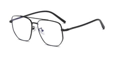 Al Metal Double Bridges Glasses Frame Rectangle Frames Southood black clear