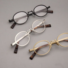 Alden Retro Alloy Glasses Frame oval frame Southood
