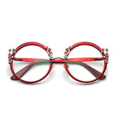 Alexis Fashion Round Glasses Frame Round Frames Southood Red