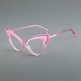 Alisa Retro Cat Eye Glasses Frame Cat Eye Frames Southood C2 Pink