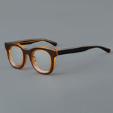 Alison Retro Acetate Glasses Frame Round Frames Southood Brown orange