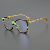 Allyse Acetate Rectangle Glasses Frame Rectangle Frames Southood Brown Orange
