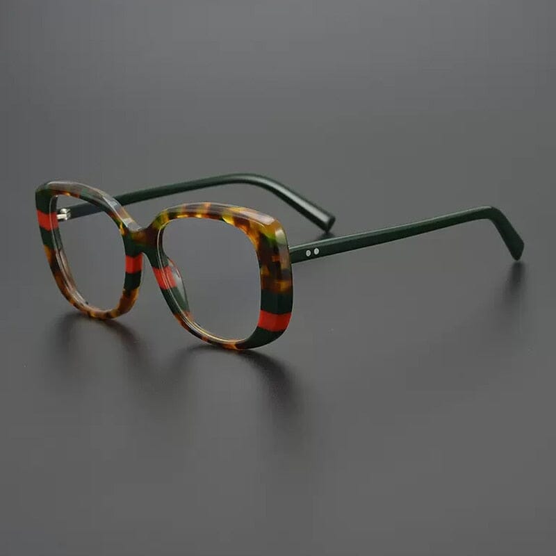 Amjed Vintage Acetate Glasses Frame Geometric Frames Southood Tortoiseshell