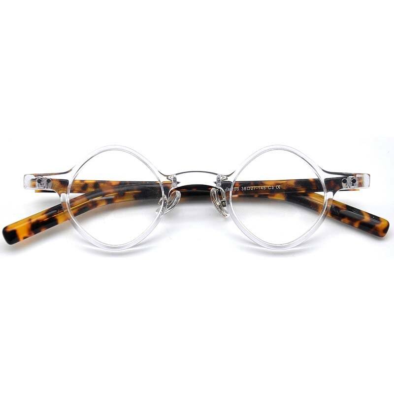 Anais Rhombus Small Acetate Glasses Frame Geometric Frames Southood Clear