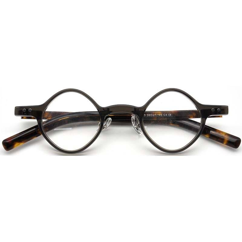 Anais Rhombus Small Acetate Glasses Frame Geometric Frames Southood Clear-gray