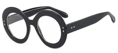Annabelle Brand Large Round Eyeglasses Frame Round Frames Southood C1 black clear