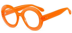 Annabelle Brand Large Round Eyeglasses Frame Round Frames Southood C3 orange clear