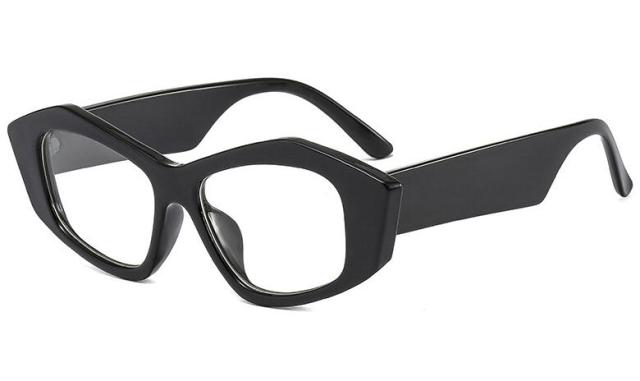 Antonia Zebra Print Glasses Frame Geometric Frames Southood black clear