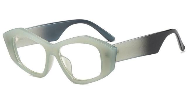 Antonia Zebra Print Glasses Frame Geometric Frames Southood milk white clear