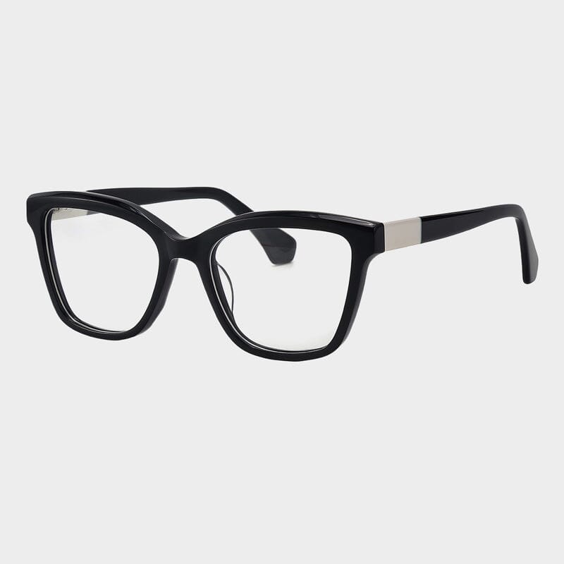 Aranda Vintage Acetate Glasses Frame Cat Eye Frames Southood Black