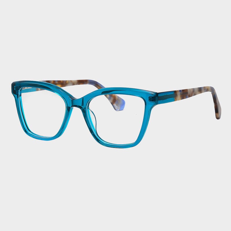 Aranda Vintage Acetate Glasses Frame Cat Eye Frames Southood Clear Blue