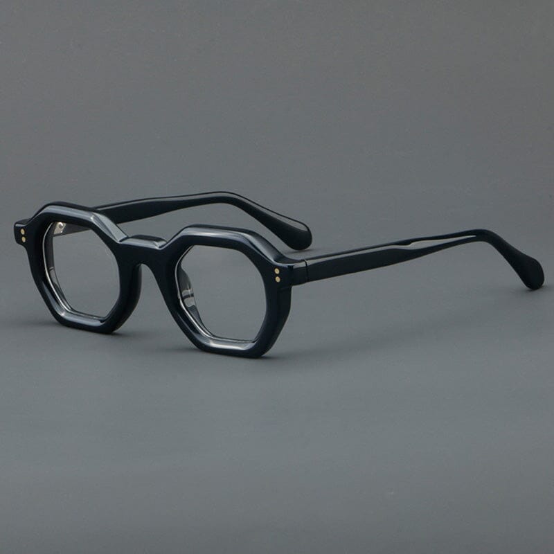 Ardel Retro Thick Acetate Glasses Frame Geometric Frames Southood Black