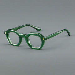 Ardel Retro Thick Acetate Glasses Frame Geometric Frames Southood Green