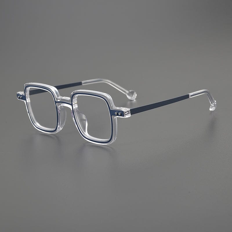 Arwin Retro Acetate Eyeglasses Frame Rectangle Frames Southood Clear