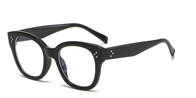 Asa Brand Unisex Square Glasses Frame Rectangle Frames Southood C1 Black