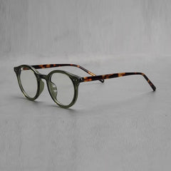 Ashlen TR90 Vintage Eyeglasses Frame With Sunglasses Clips Round Frames Southood