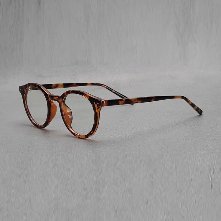Ashlen TR90 Vintage Eyeglasses Frame With Sunglasses Clips Round Frames Southood