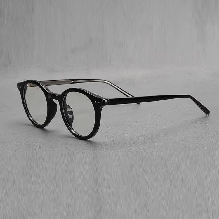 Ashlen TR90 Vintage Eyeglasses Frame With Sunglasses Clips Round Frames Southood