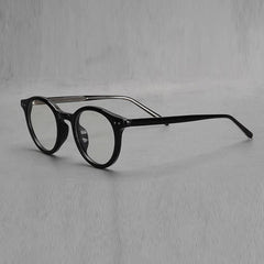 Ashlen TR90 Vintage Eyeglasses Frame With Sunglasses Clips Round Frames Southood