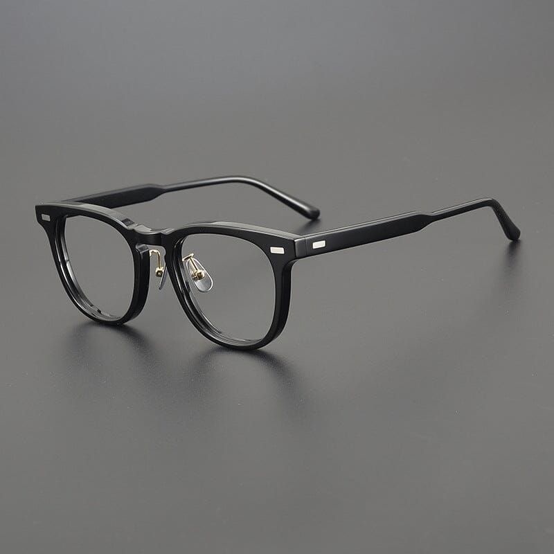 Atwell Vintage Acetate Glasses Frame Rectangle Frames Southood Black