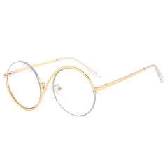 Augustin Round Unique Metal Half Frame Round Frames Southood Gold