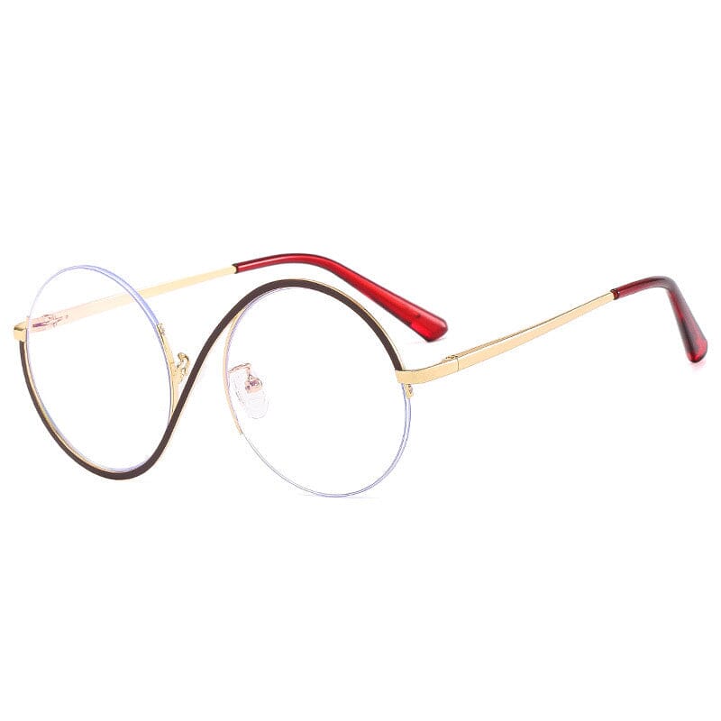 Augustin Round Unique Metal Half Frame Round Frames Southood Tea
