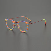 Ava Vintage Round Acetate Glasses Frame Round Frames Southood Colorful
