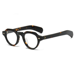 Axel Retro Acetate Glasses Frame Geometric Frames Southood Leopard