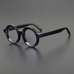Ayers Retro Acetate Glasses Frame Round Frames Southood Black