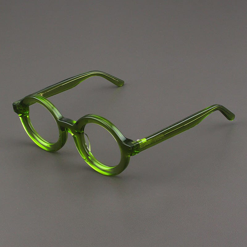 Ayers Retro Acetate Glasses Frame Round Frames Southood Green
