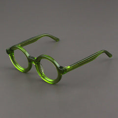 Ayers Retro Acetate Glasses Frame Round Frames Southood Green