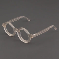 Ayers Retro Acetate Glasses Frame Round Frames Southood Matte Clear