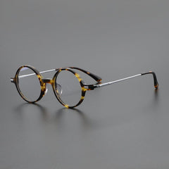 Bardo Vintage Acetate Glasses Frame Round Frames Southood Leopard