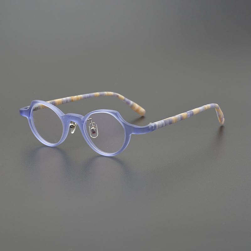 Bari Acetate Glasses Frame Geometric Frames Southood Matte Blue