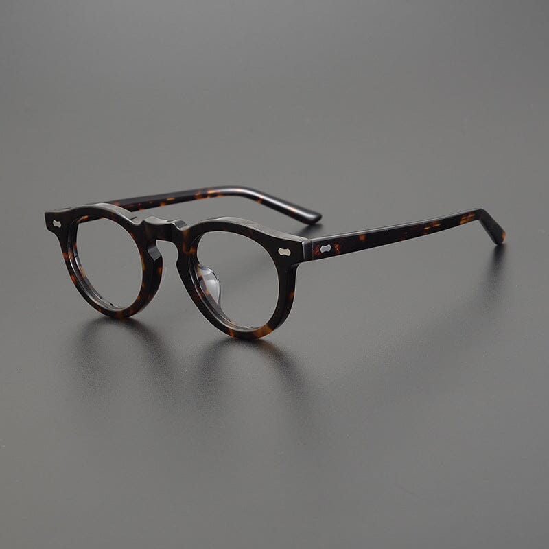 Bartle Round Acetate Glasses Frame Round Frames Southood Leopard